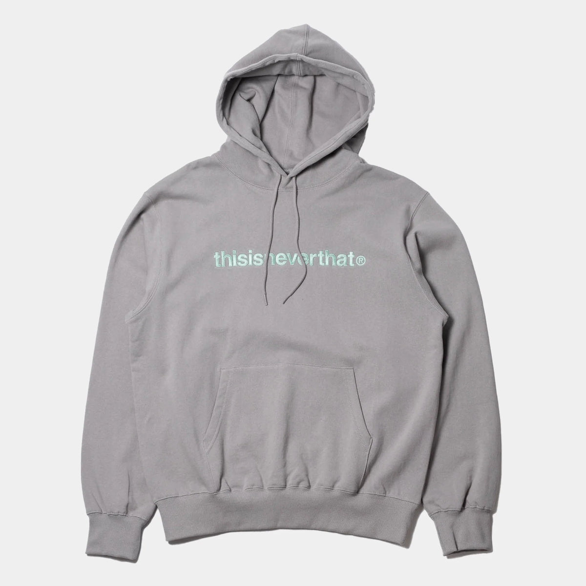 T Logo hoodie concrete