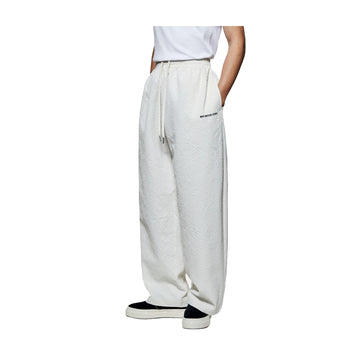 SEERCUCKER WIDE LEG TROUSERS - BONE