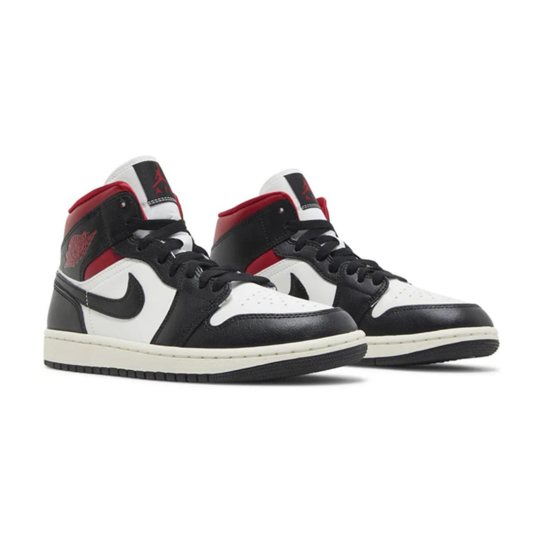 Jordan 1 Mid Gym Red Panda Womens