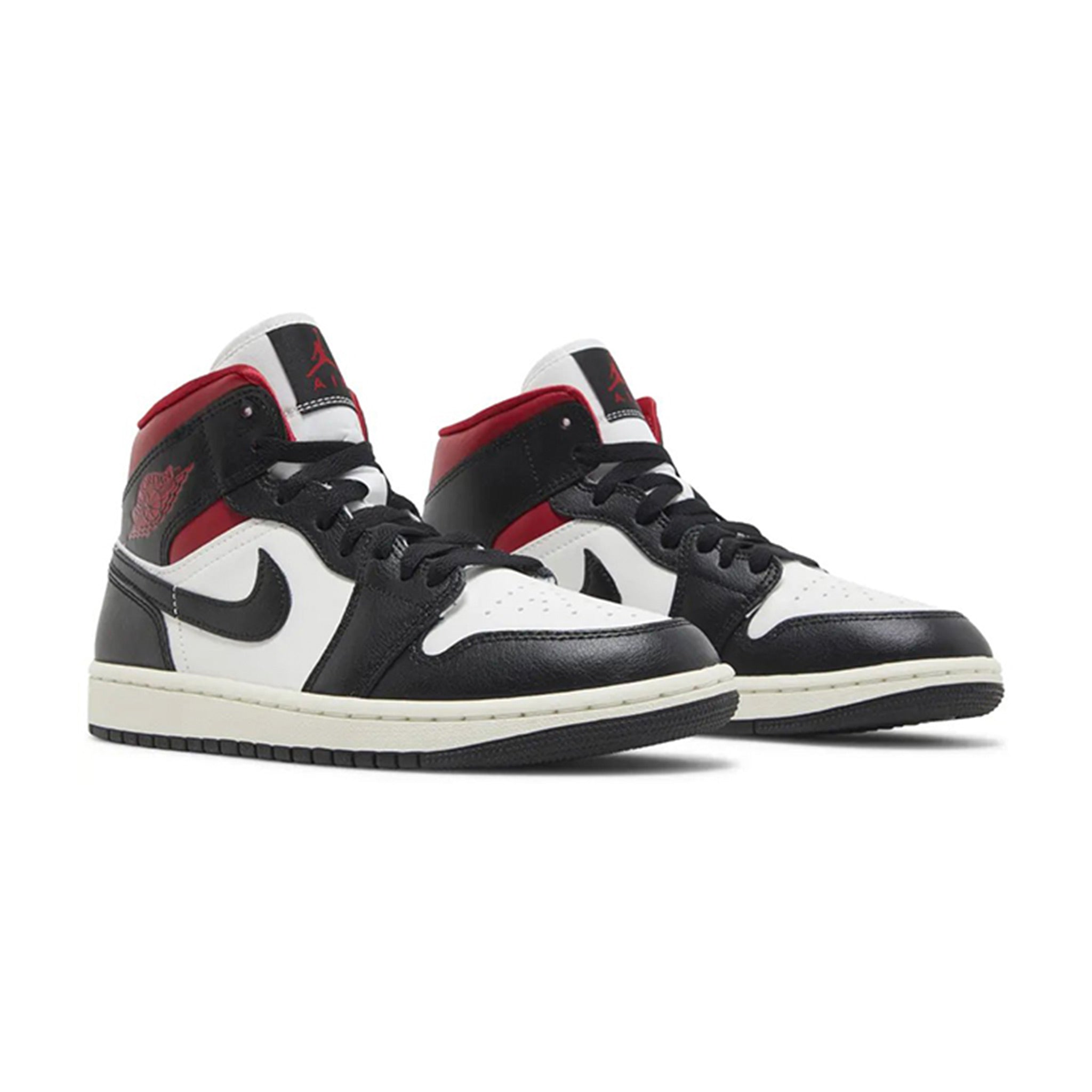 Jordan 1 Mid Gym Red Panda Womens