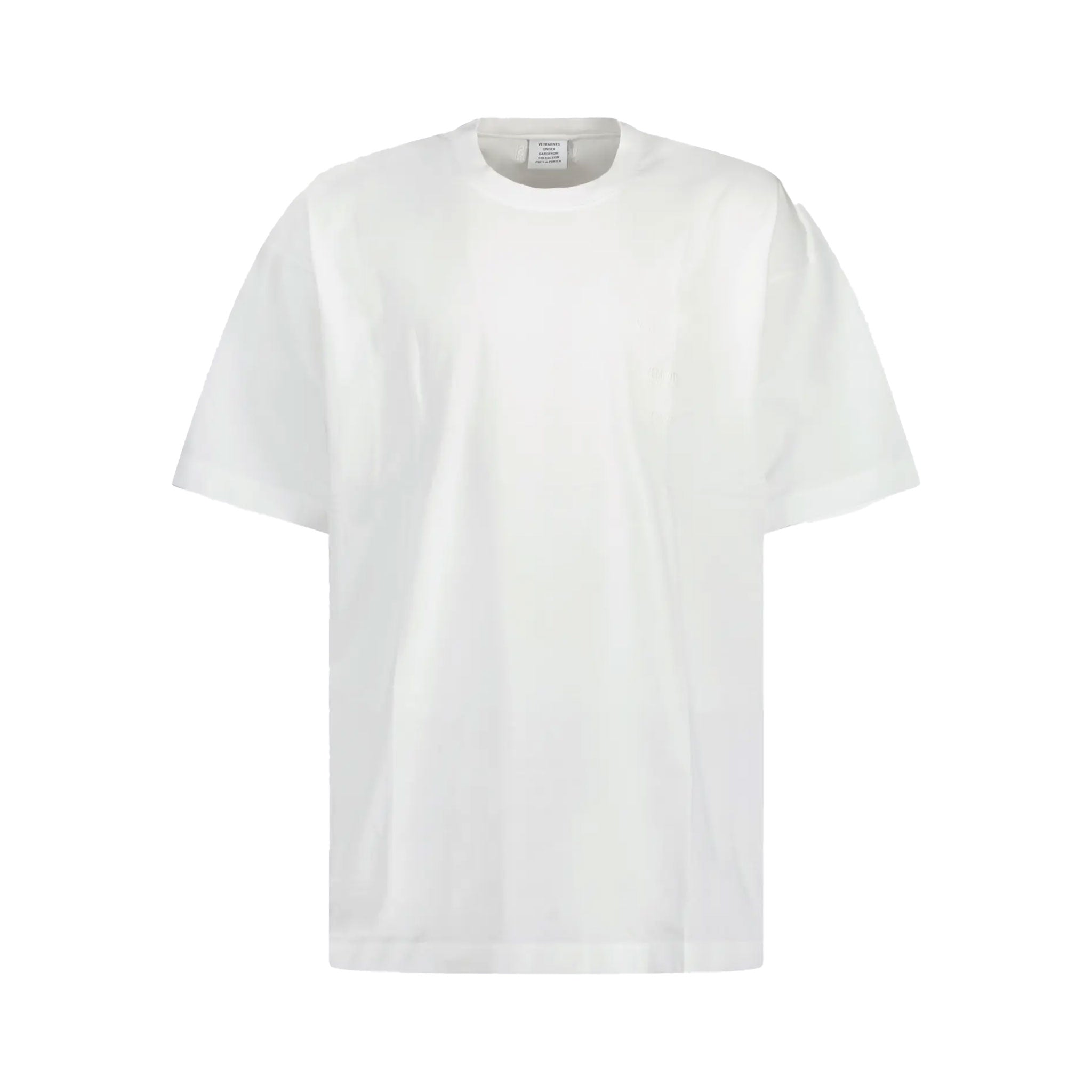 VETEMENTS TONAL LOGO T-SHIRT WHITE