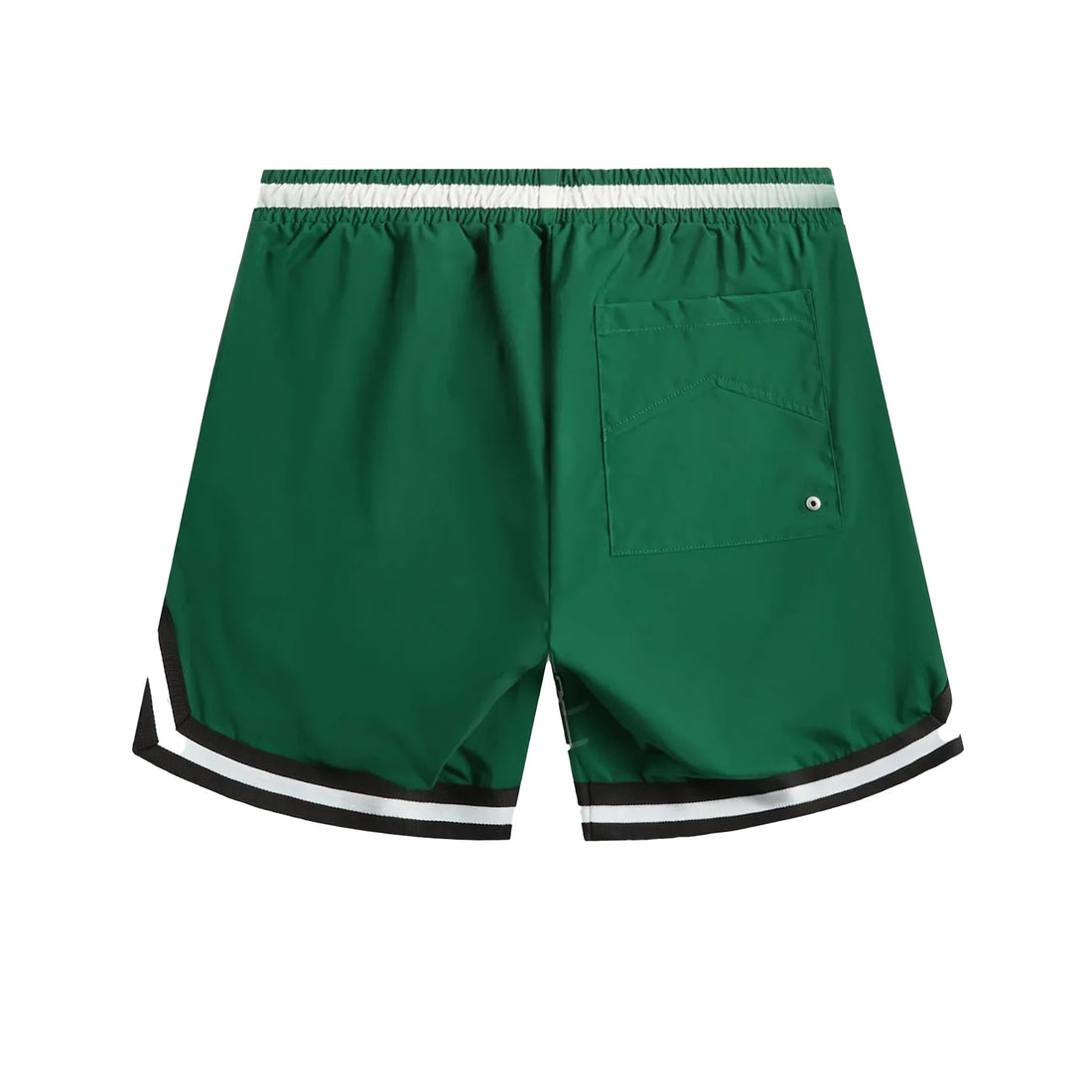 LOGO BASKETBALL SWIM SHORT - FOREST GREEN/BLACK/WHITE