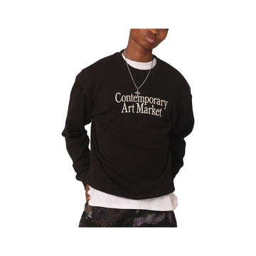MARKET CONTEMPORARY ART CREWNECK SWEATSHIRT BLACK
