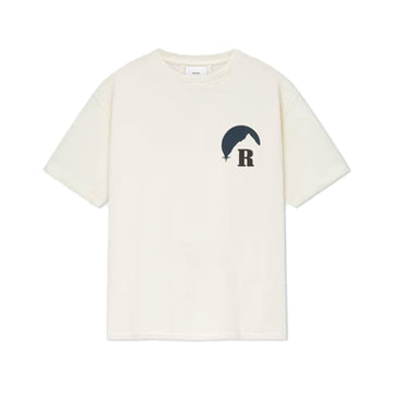 RHUDE MOONLIGHT TEE - VINTAGE WHITE / OXFORD NAVY