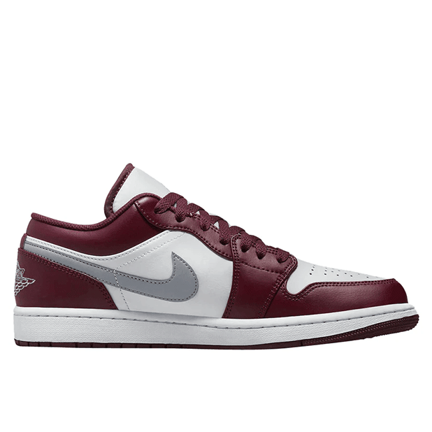 JORDAN 1 LOW WHITE BORDEAUX