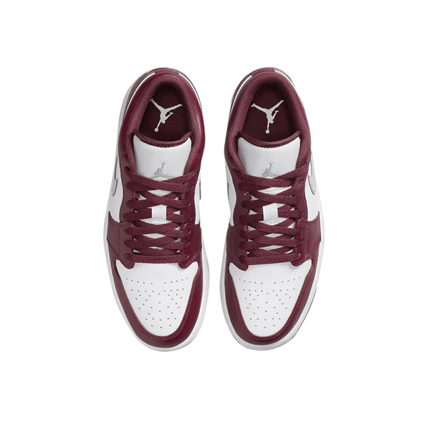 JORDAN 1 LOW WHITE BORDEAUX