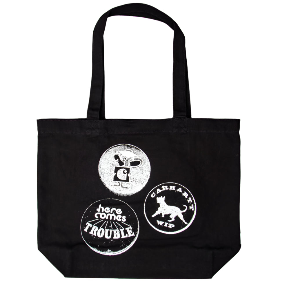 Carhartt Canvas graphic tote pins print white