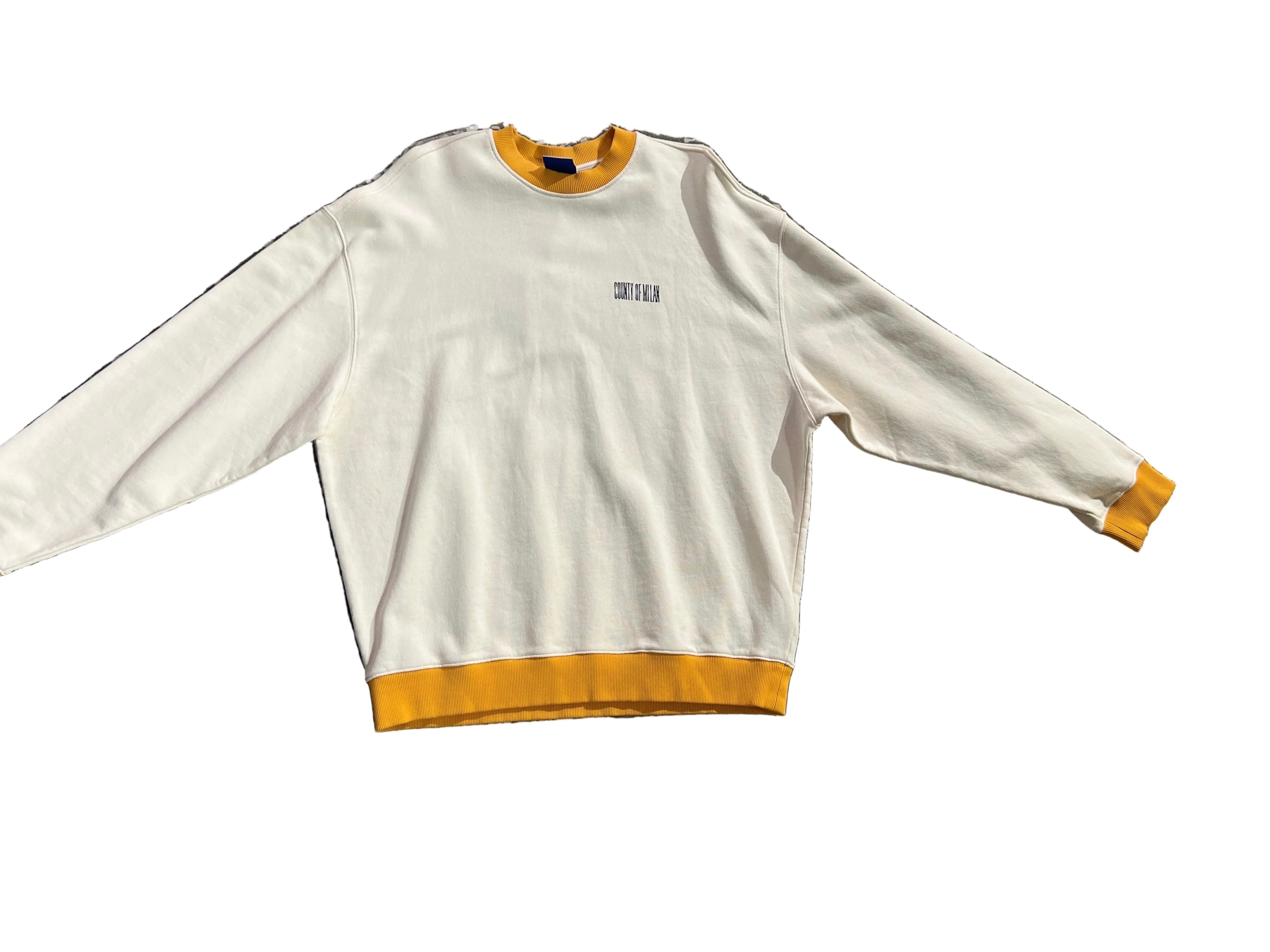 Marcelo Burlon County of Milan Yellow Neck Long-Sleeve Shirt – Off-White