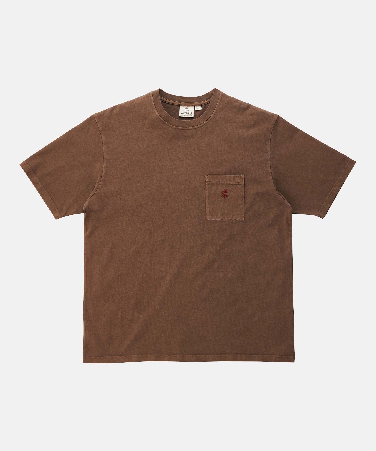 GRAMICCI One Point Tee Pigment Dyed brown pigment