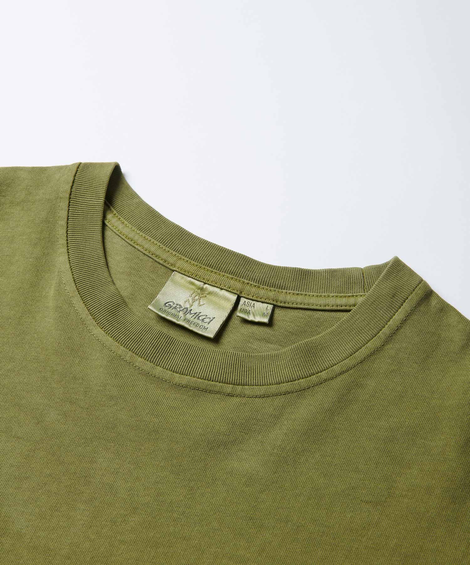GRAMICCI One Point Tee Pigment Dyed pistachio pigment