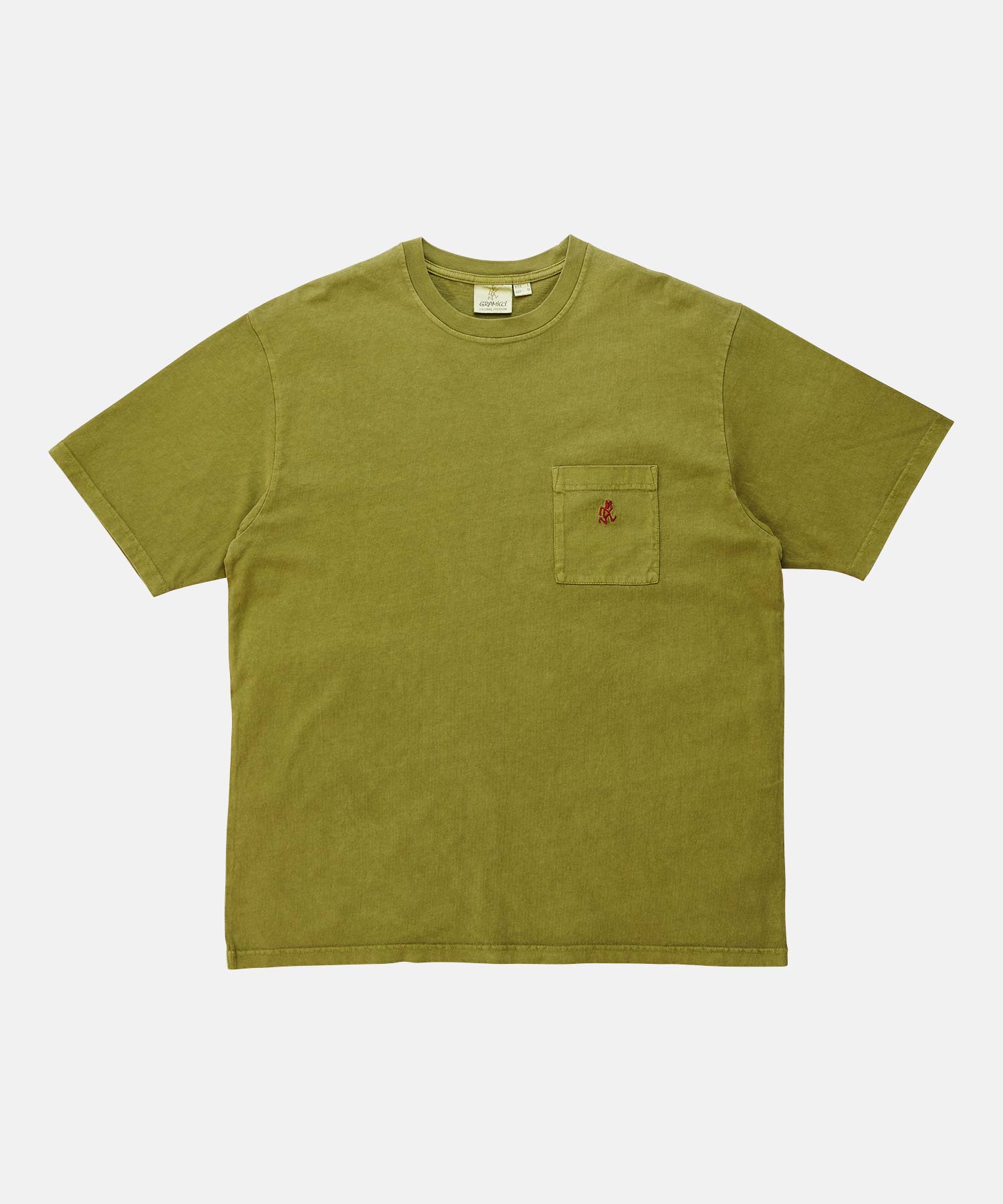 GRAMICCI One Point Tee Pigment Dyed pistachio pigment