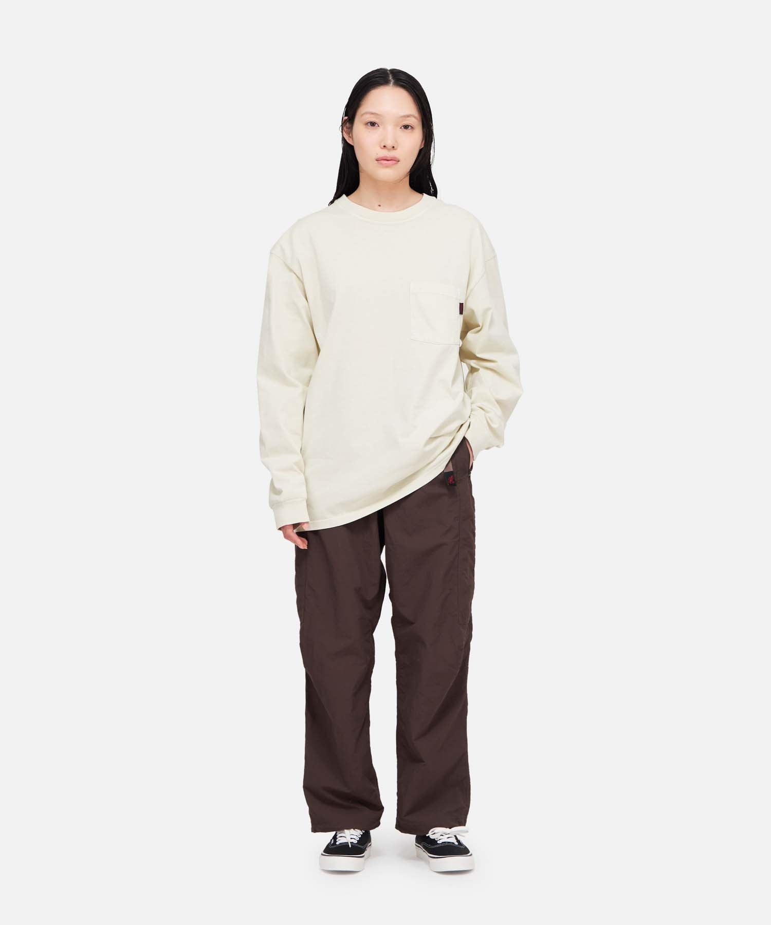 GRAMICCI L/S Pocket Tee Pigment Dyed natural pigment
