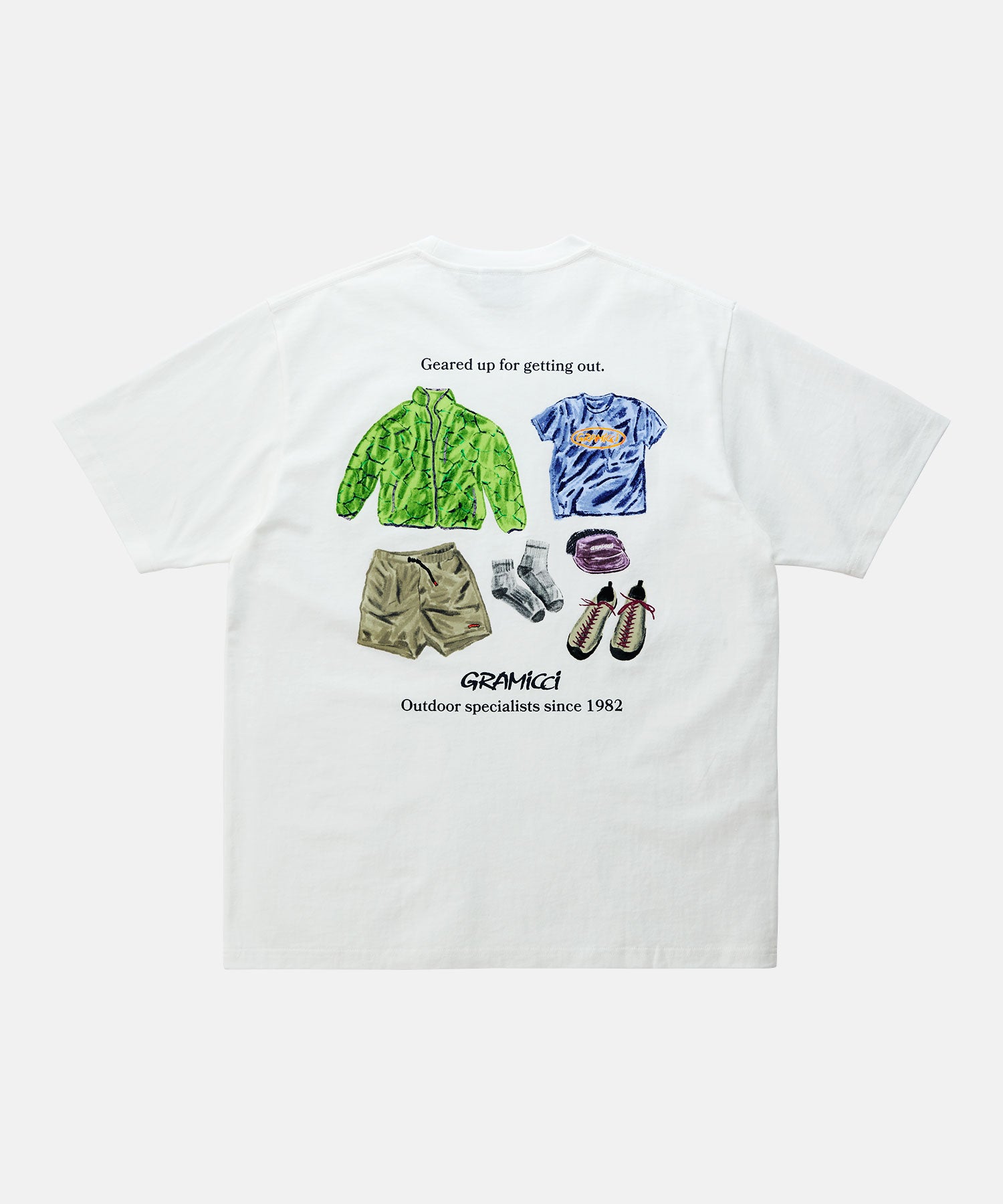 GRAMICCI Geared Up Tee white