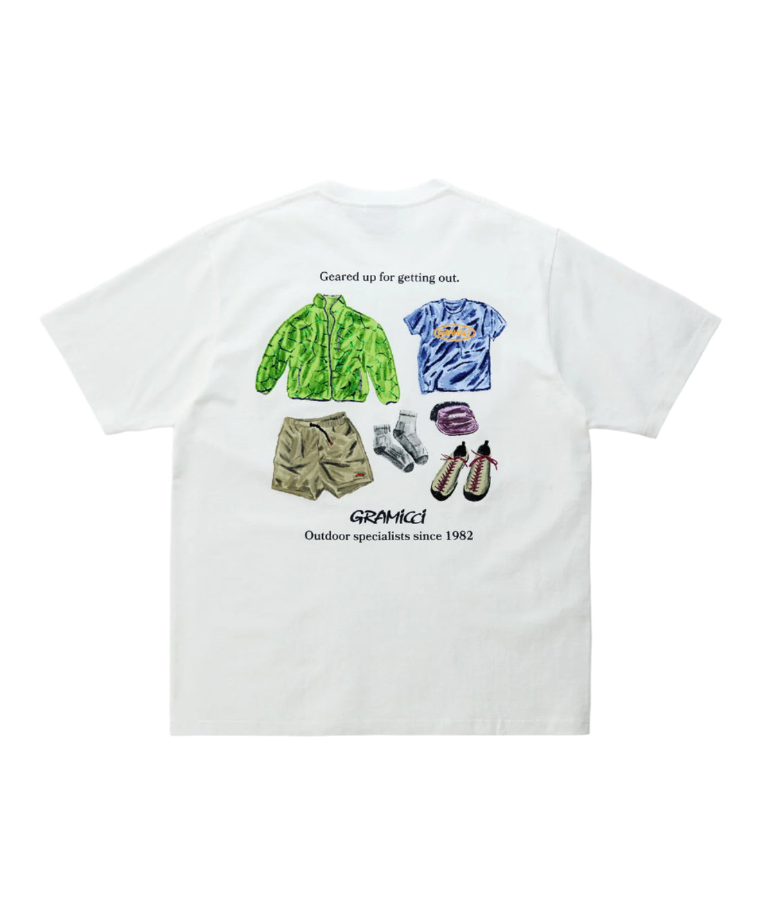 GRAMICCI Geared Up Tee white