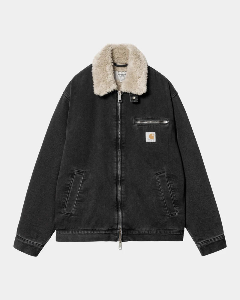 Herald jacket black/wall stone washed