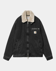 Herald jacket black/wall stone washed