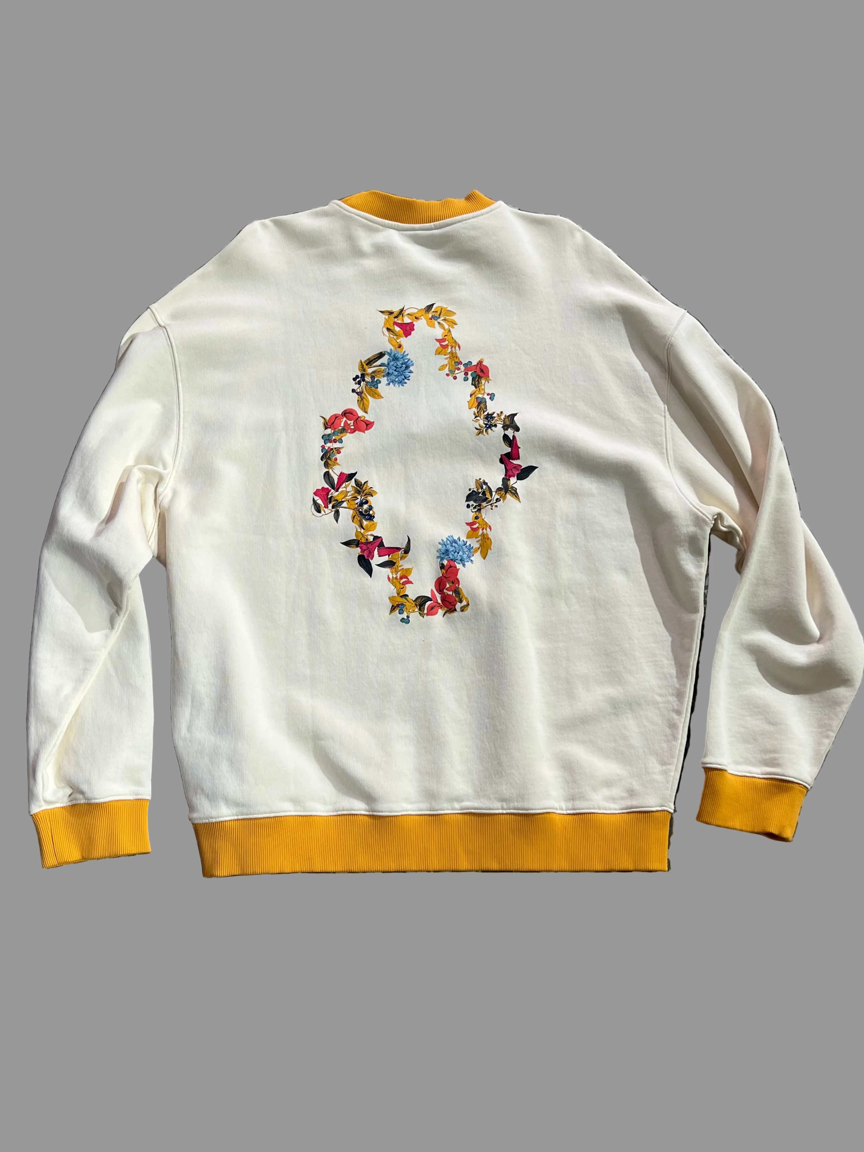Marcelo Burlon County of Milan Yellow Neck Long-Sleeve Shirt – Off-White