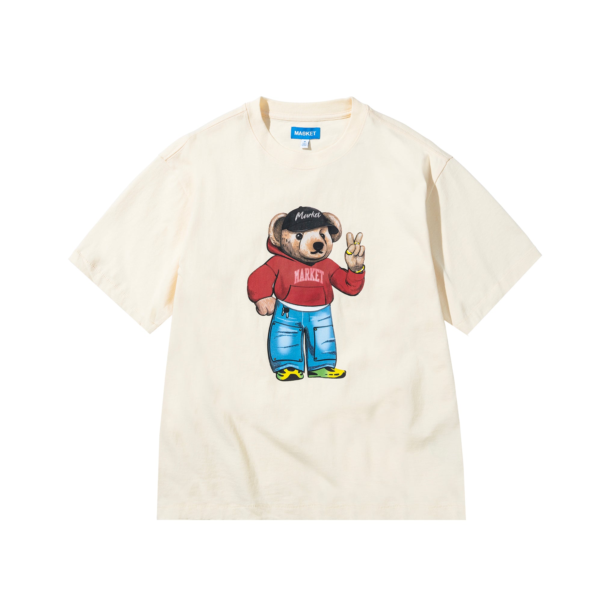 MARKET	Fit Check Bear T-Shirt	butter cream