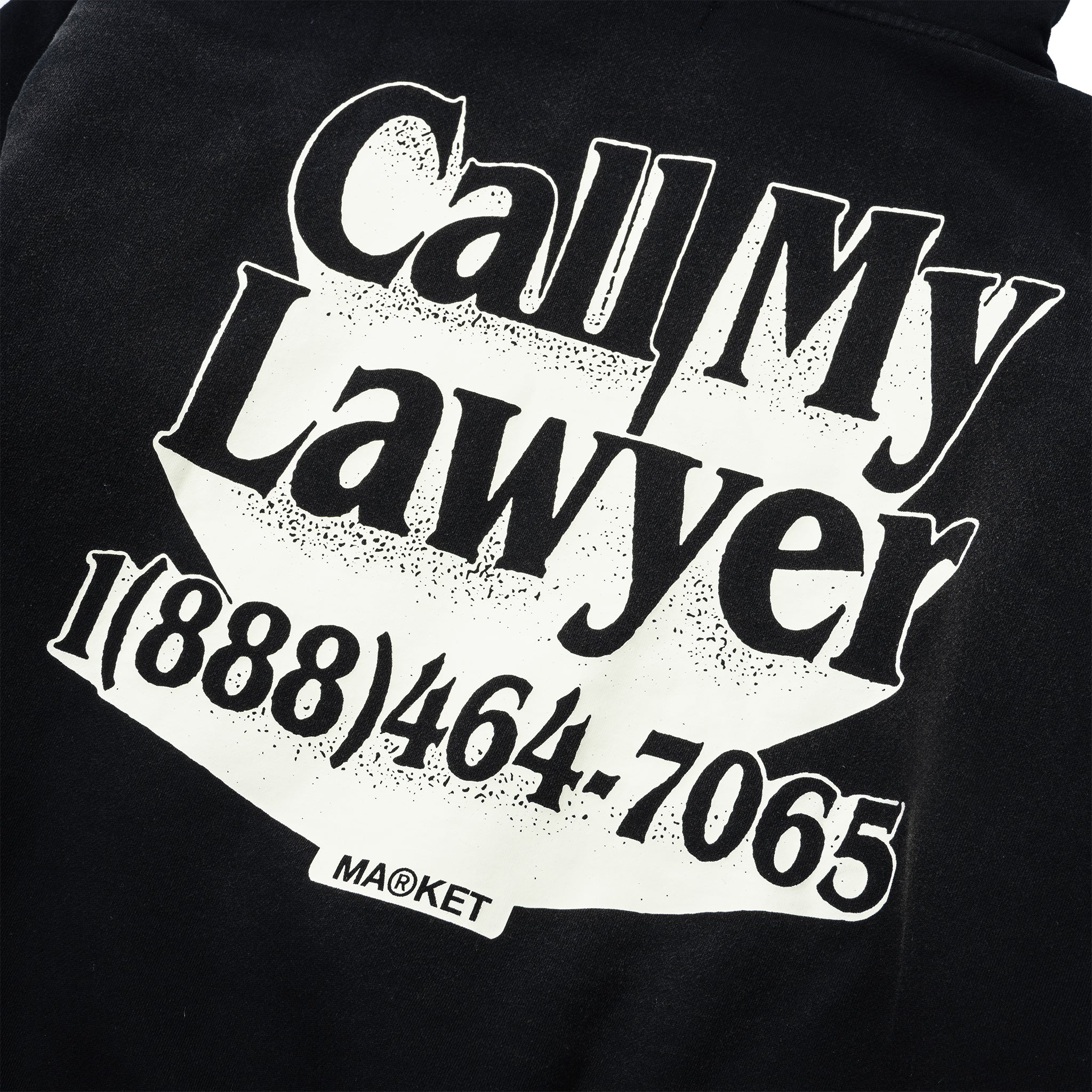 MARKET	Call My Lawyer 3D Hoodie jet set black