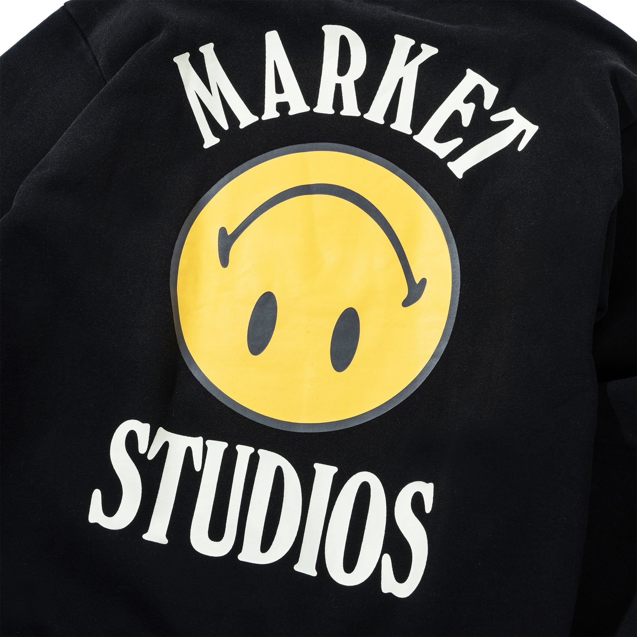 MARKET	Smiley Lockup Crewneck  jet set black