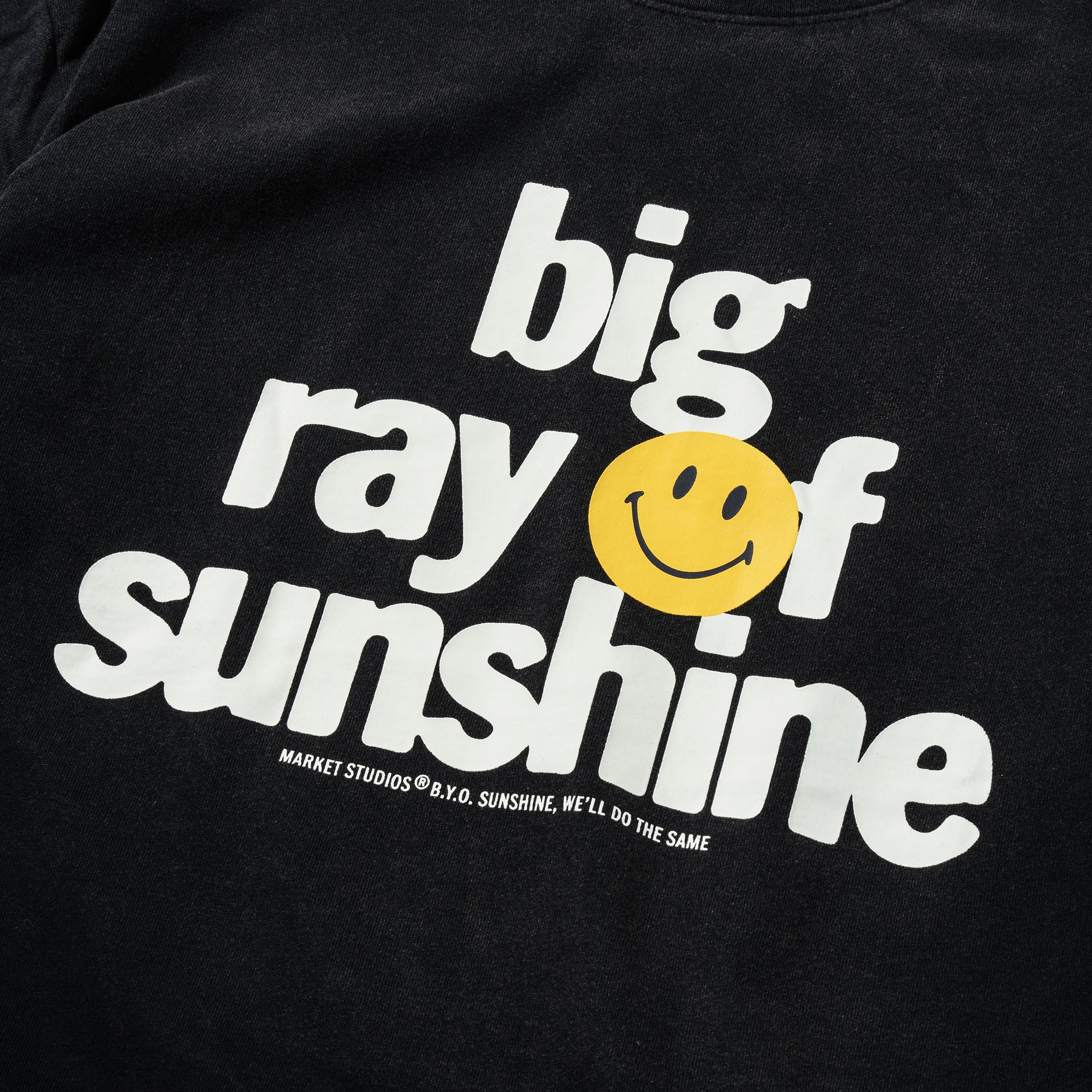 MARKET	Smiley Sunshine T-Shirt jet set black