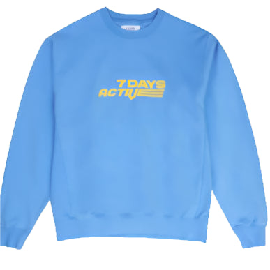 7 DAYS ACTIVE Monday Crewneck Ultra Marine Blue