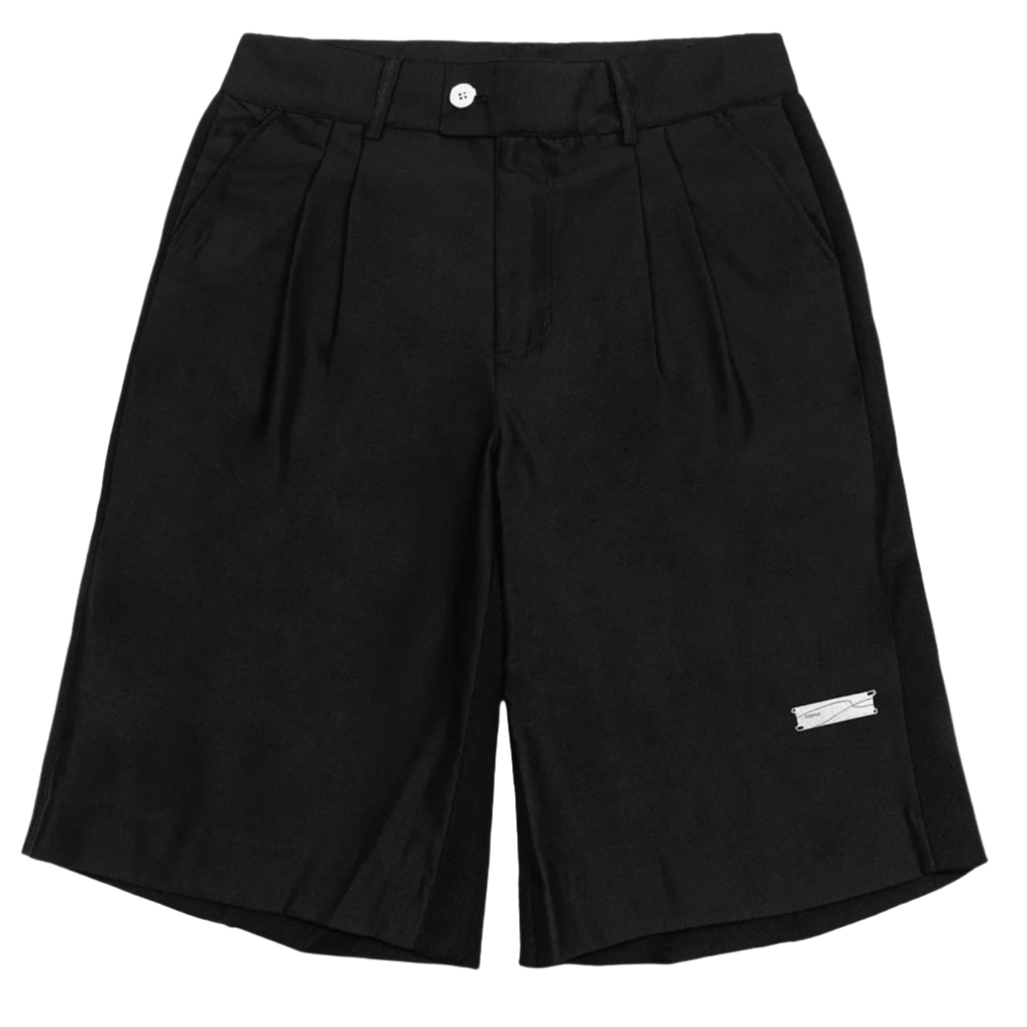 C2H4 Panelled Raw Shorts