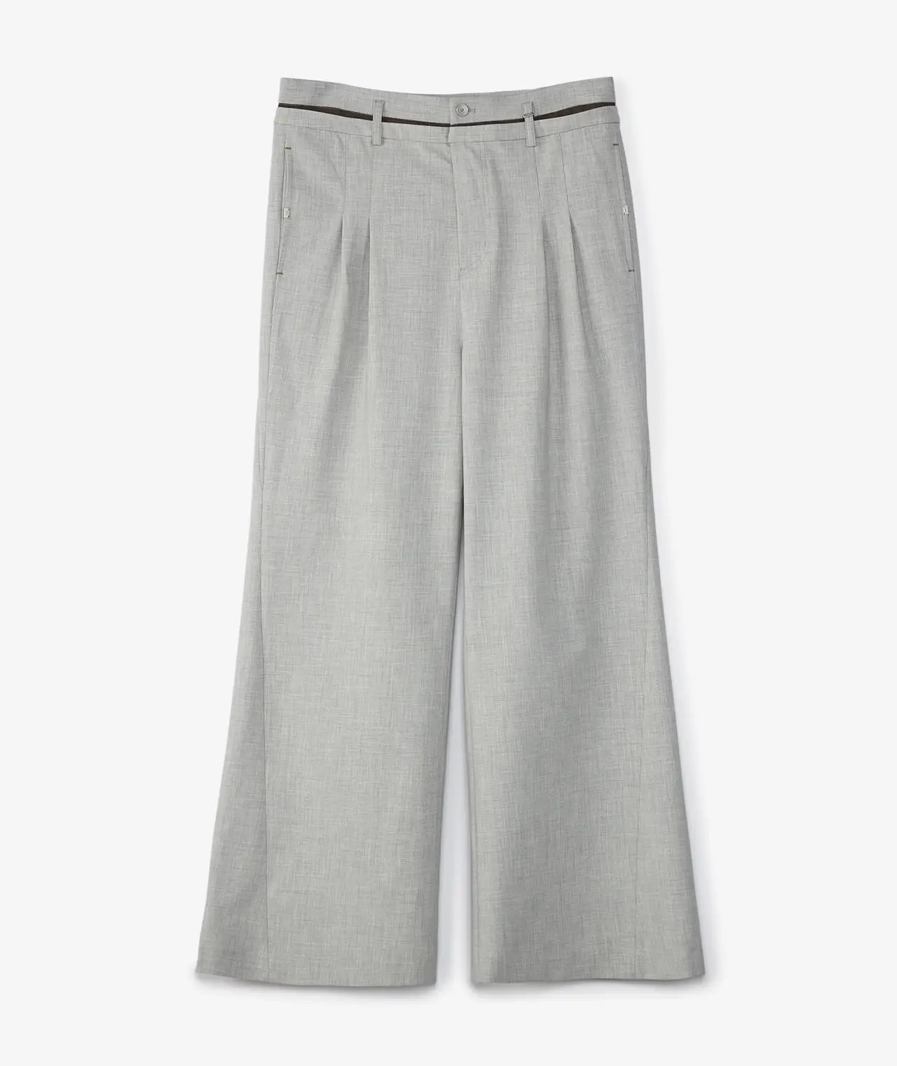 C2H4 WIDE LEG PANT GRAY