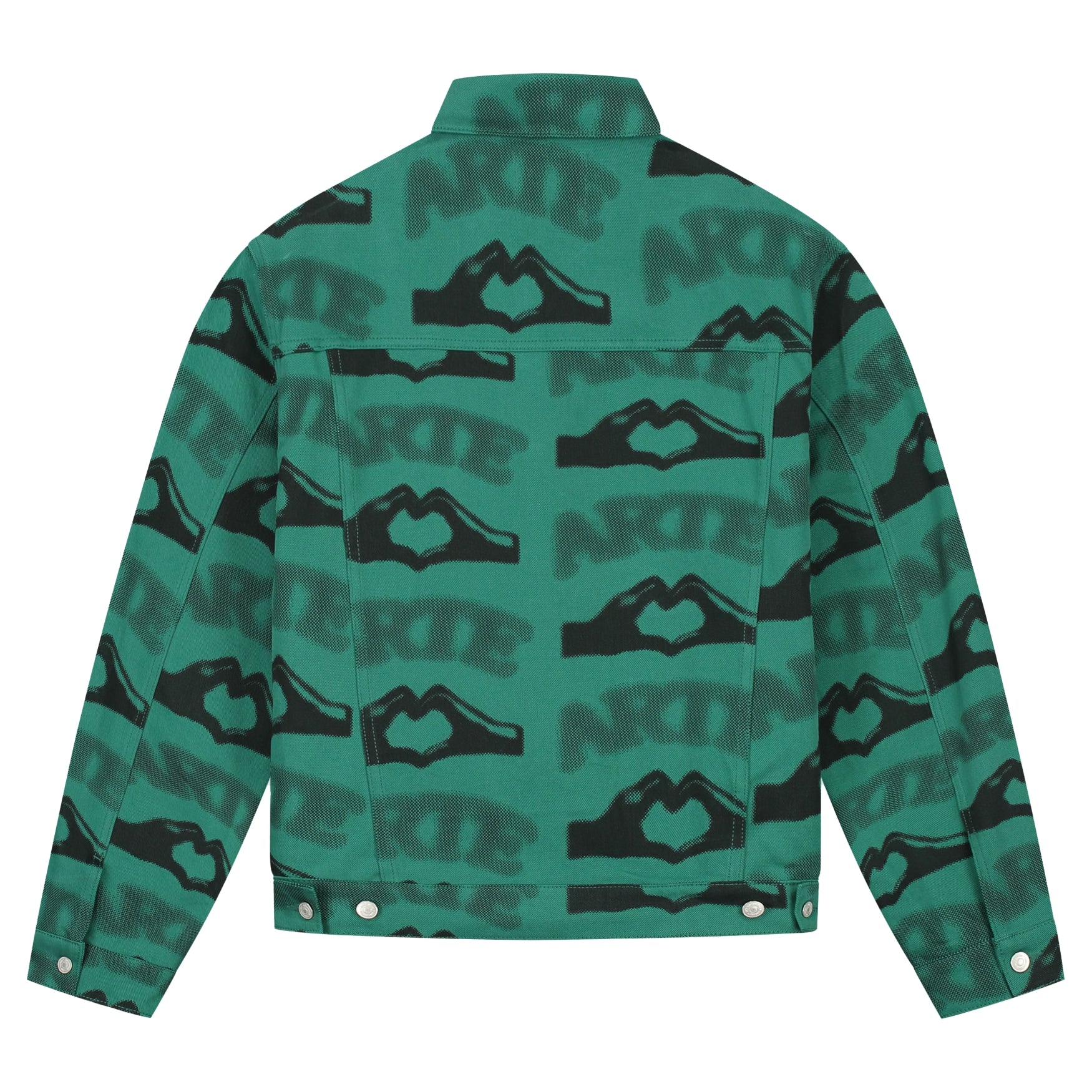 ARTE Heart Printed Jacket green