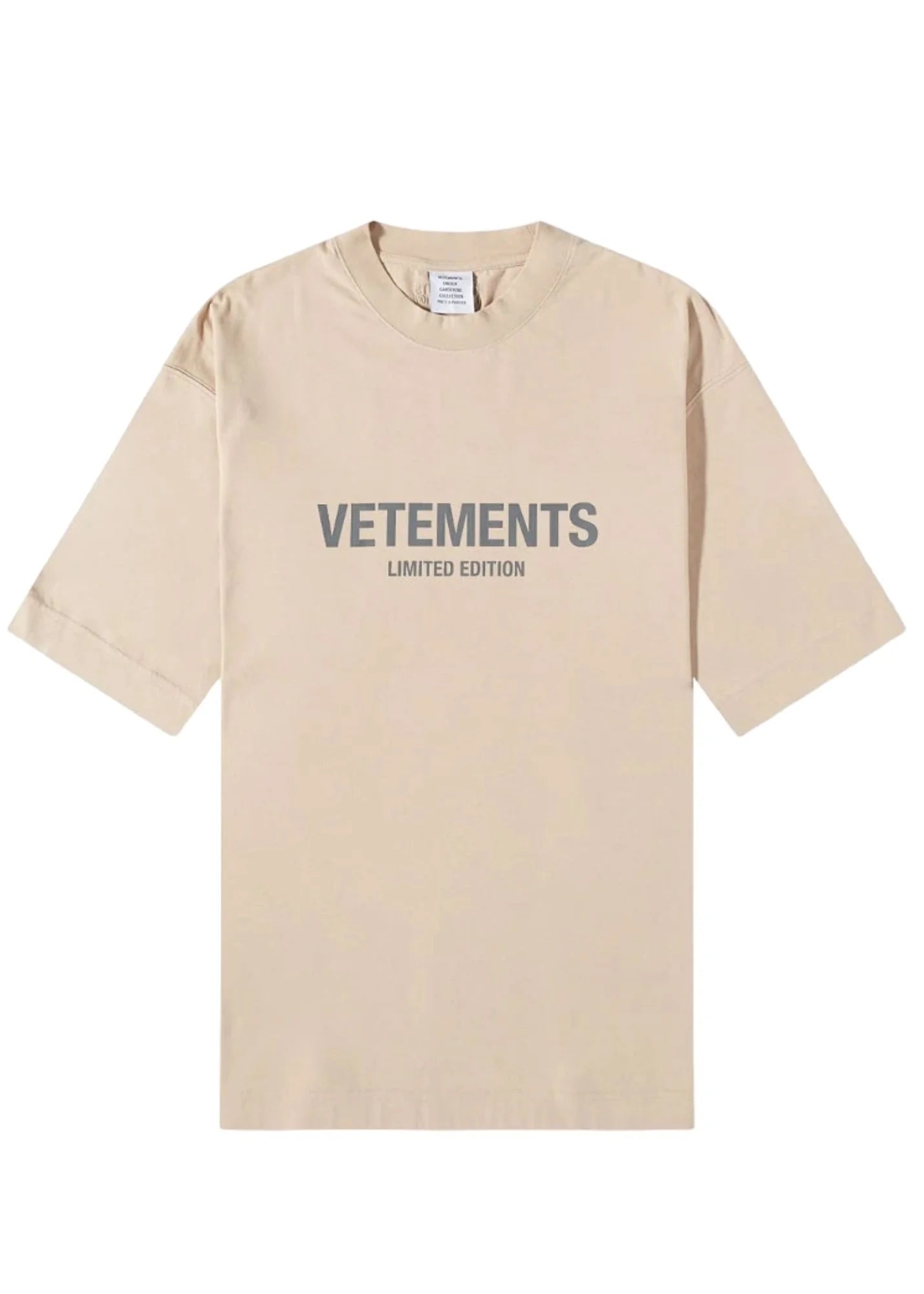 VETEMENTS LIMITED EDITION T-SHIRT BEIGE