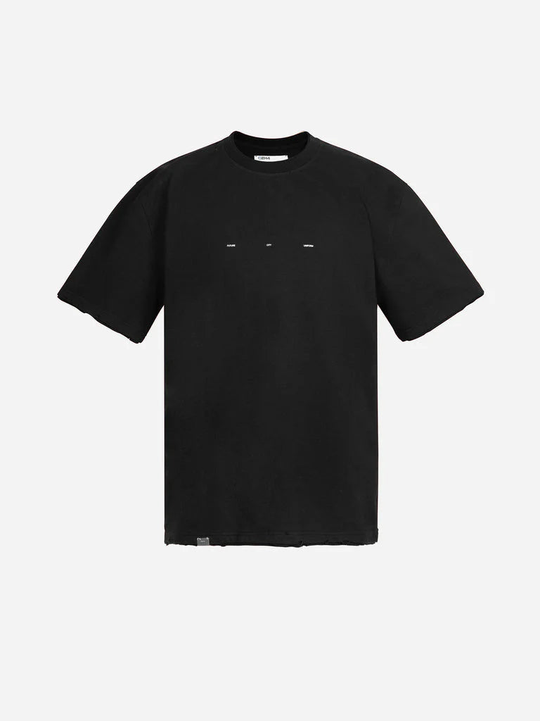 C2H4 “Future Yacht Club” “Time Lapse” Logo T-shirt BLACK