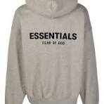 Fear  of God Essentials Logo Hoodie Grey