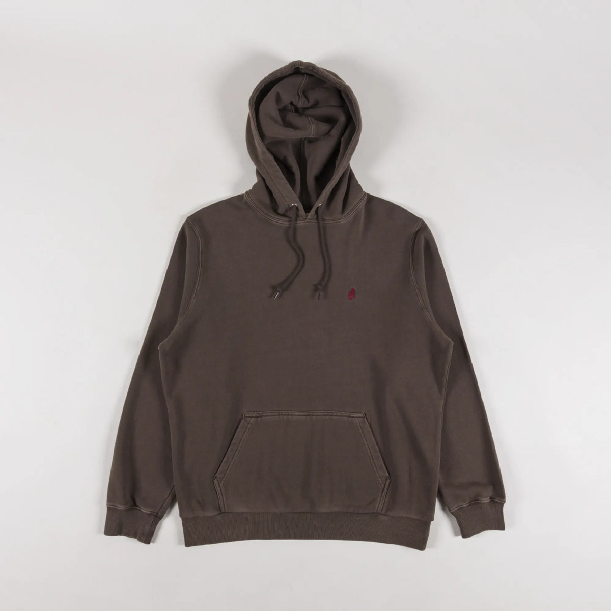 One Point Hooded sweatshirt brown pigment