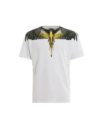 MARCELO BURLON COUNTY OF MILAN YELLOW NECK L/S SHIRT OFF/WHITE
