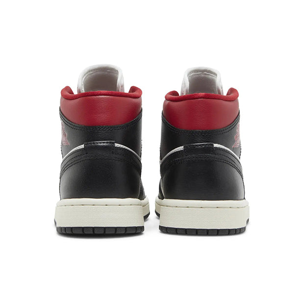 Jordan 1 Mid Gym Red Panda Womens