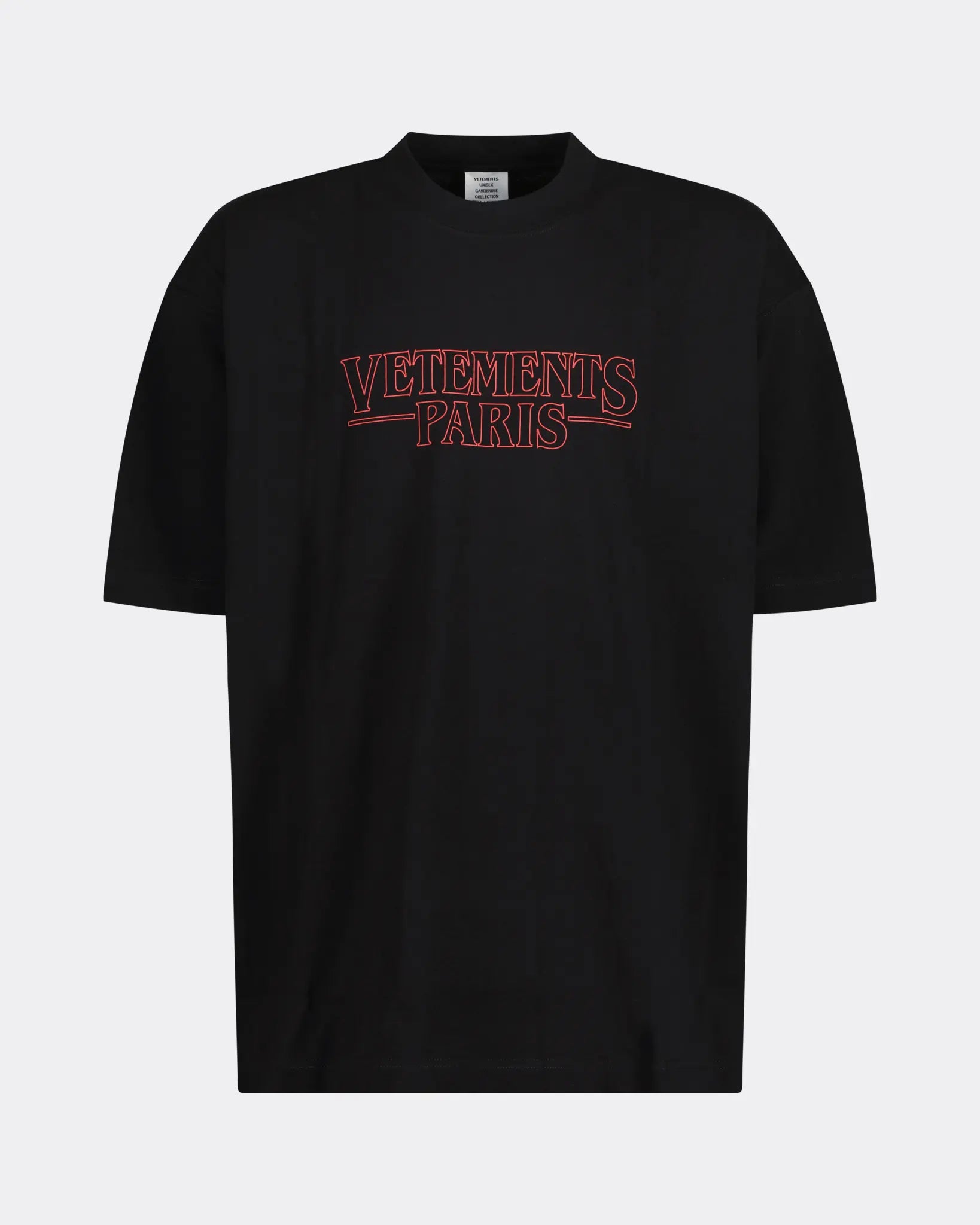 VETEMENTS PARIS LOGO T-SHIRT BLACK