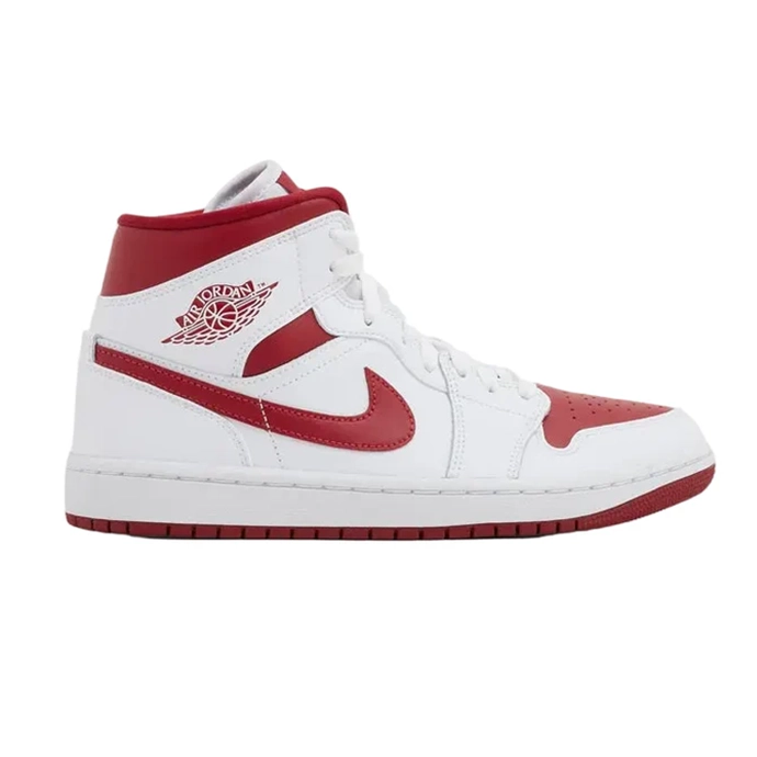 JORDAN 1 MID WHITE GRENADE