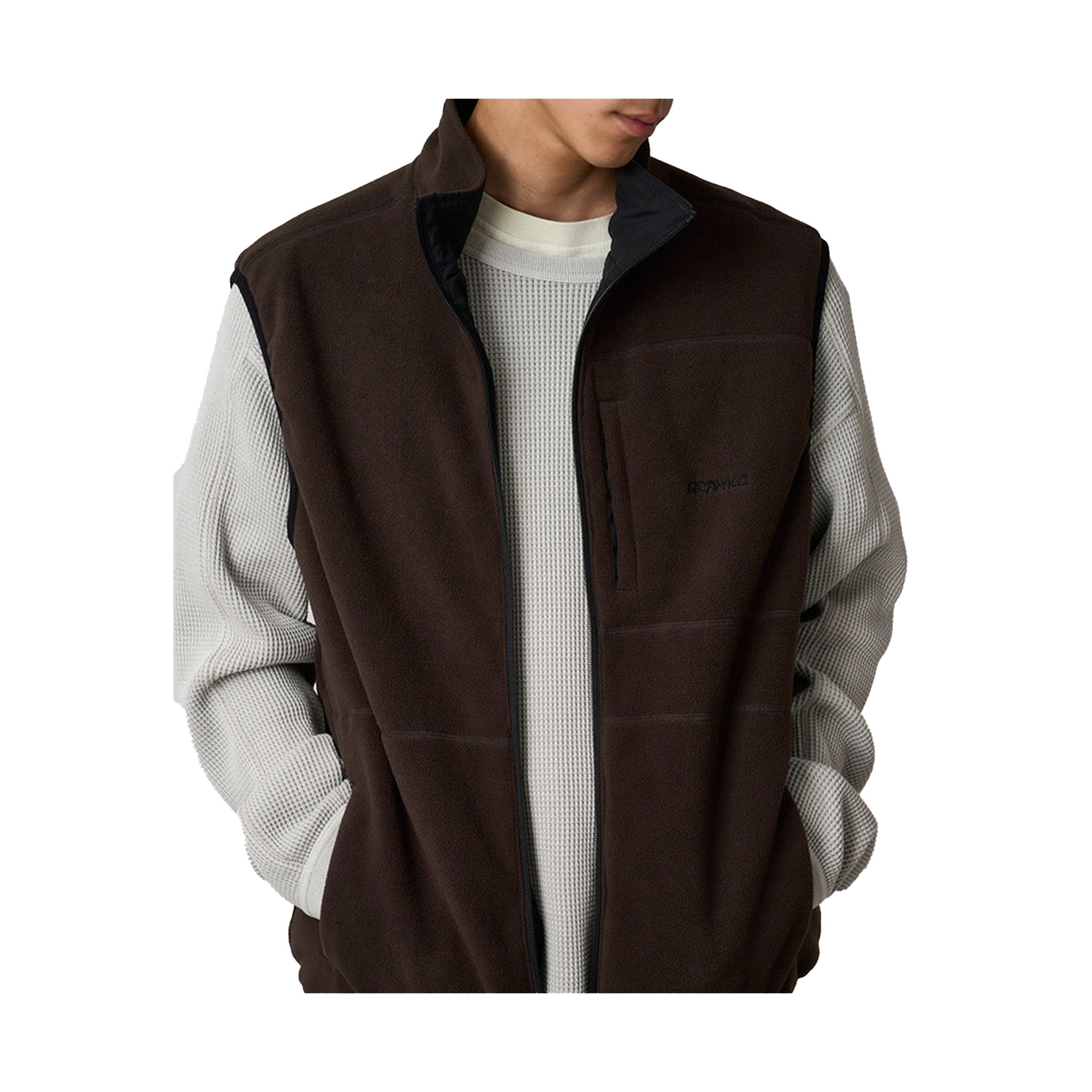 GRAMICCI Thermal Fleece Reversible Vest - Tobacco