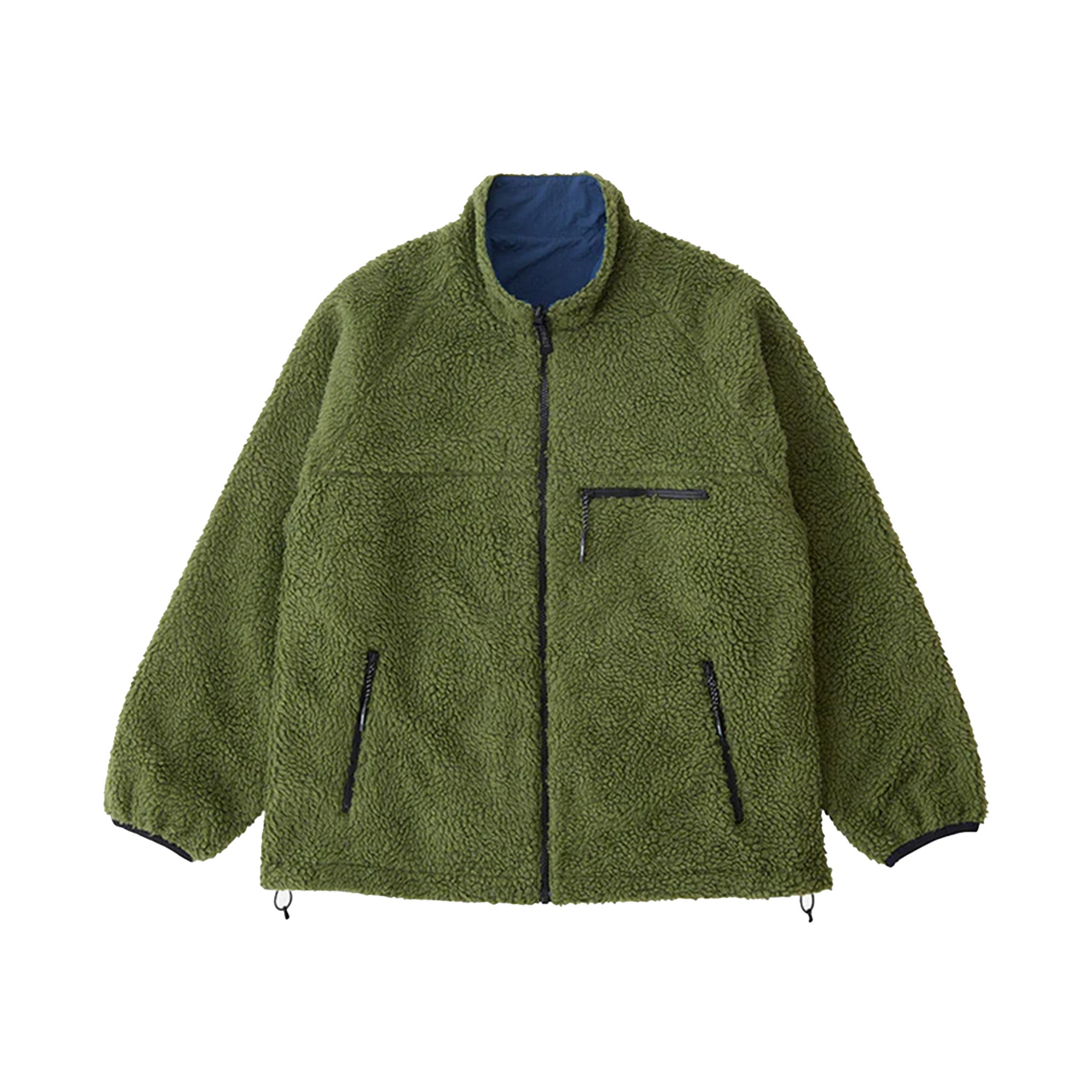 GRAMICCI Reversible Sherpa Jacket - Olive / Dusty Navy