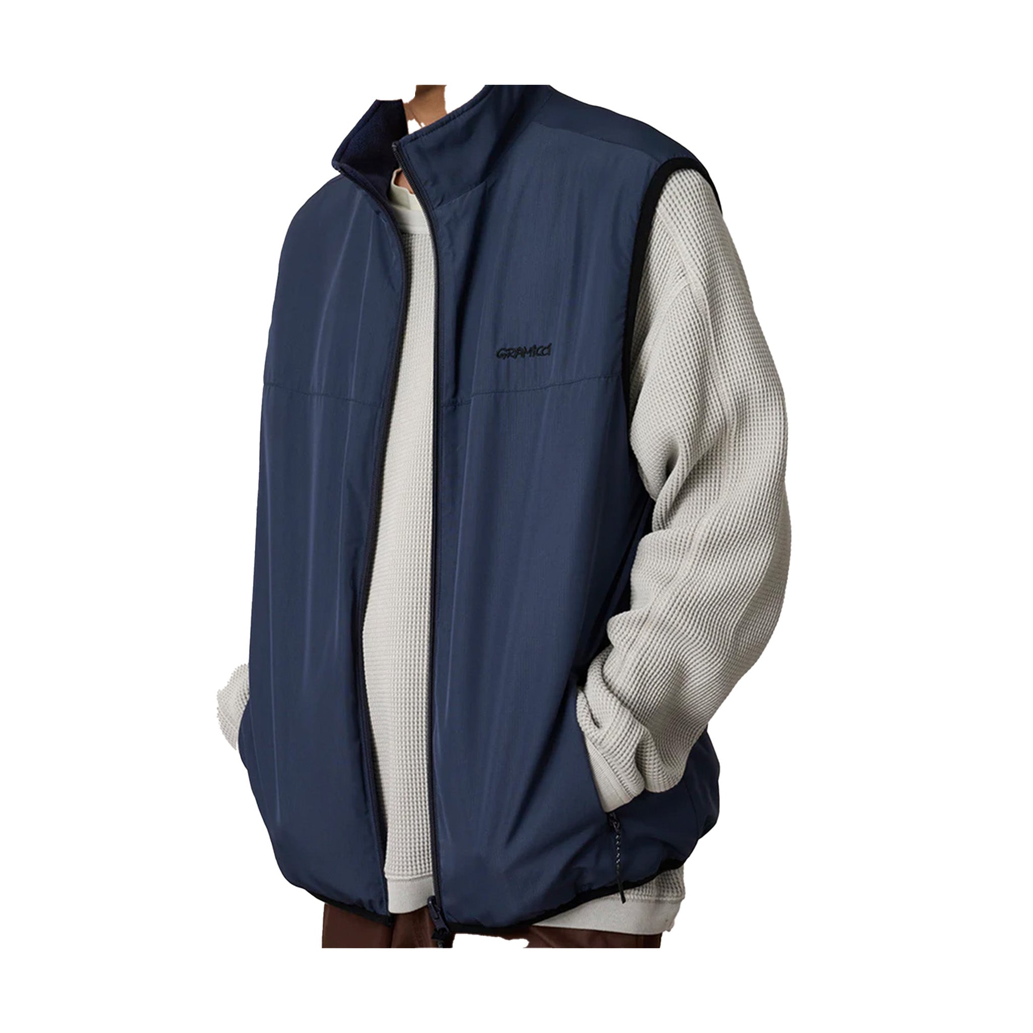 GRAMICCI Thermal Fleece Reversible Vest - Navy