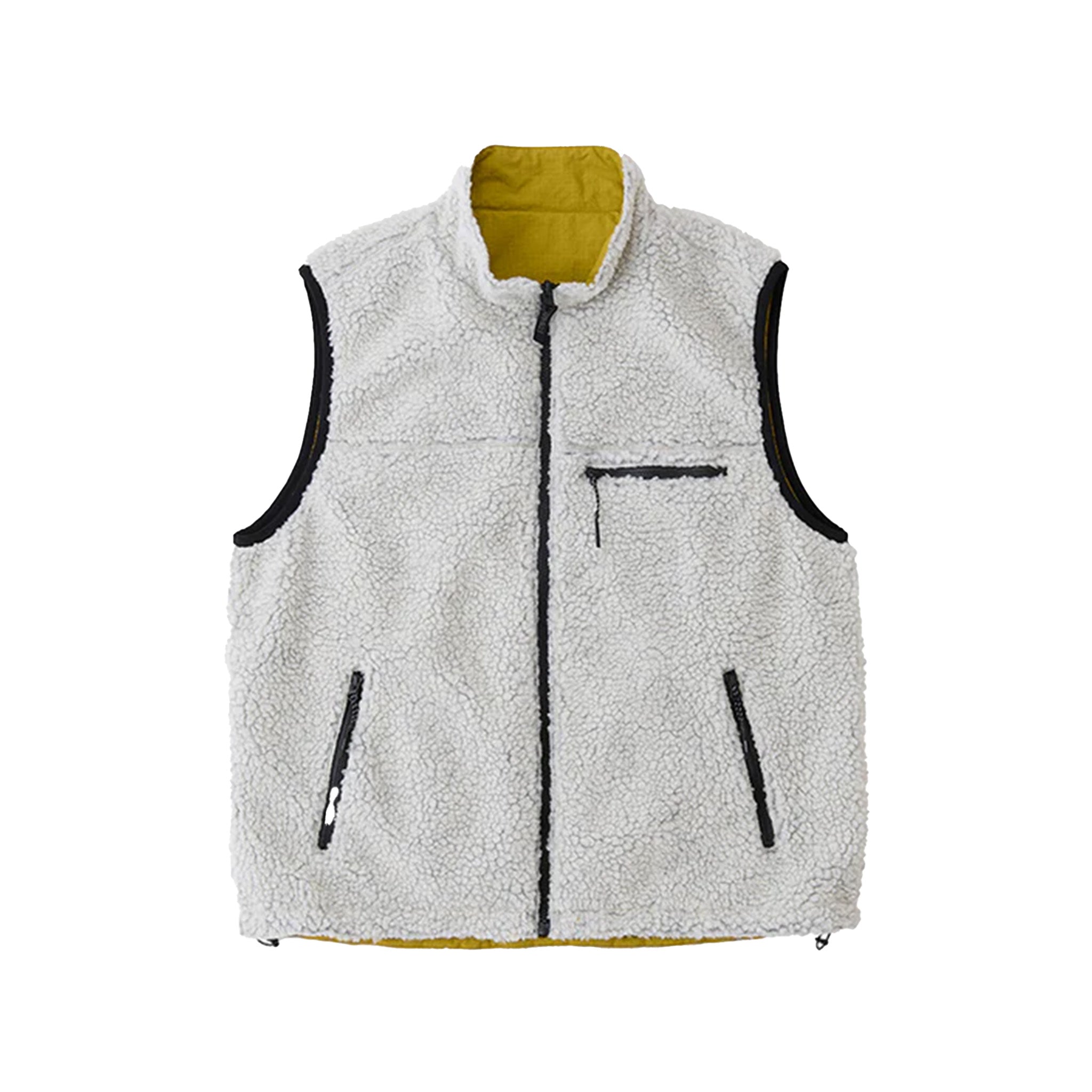 GRAMICCI Reversible Sherpa Vest - Natural / Chartreuse