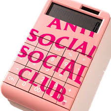 Anti Social Social Club Calculator - Pink